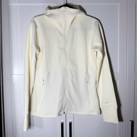 Helly Hansen HH Relaxed Women's Zip up Sweater Zipper pocket off White SMALL - Picture 1 of 9